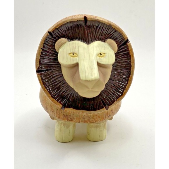 Enesco Home Grown Mushroom Lion Figurine Used No Box - Picture 2 of 10